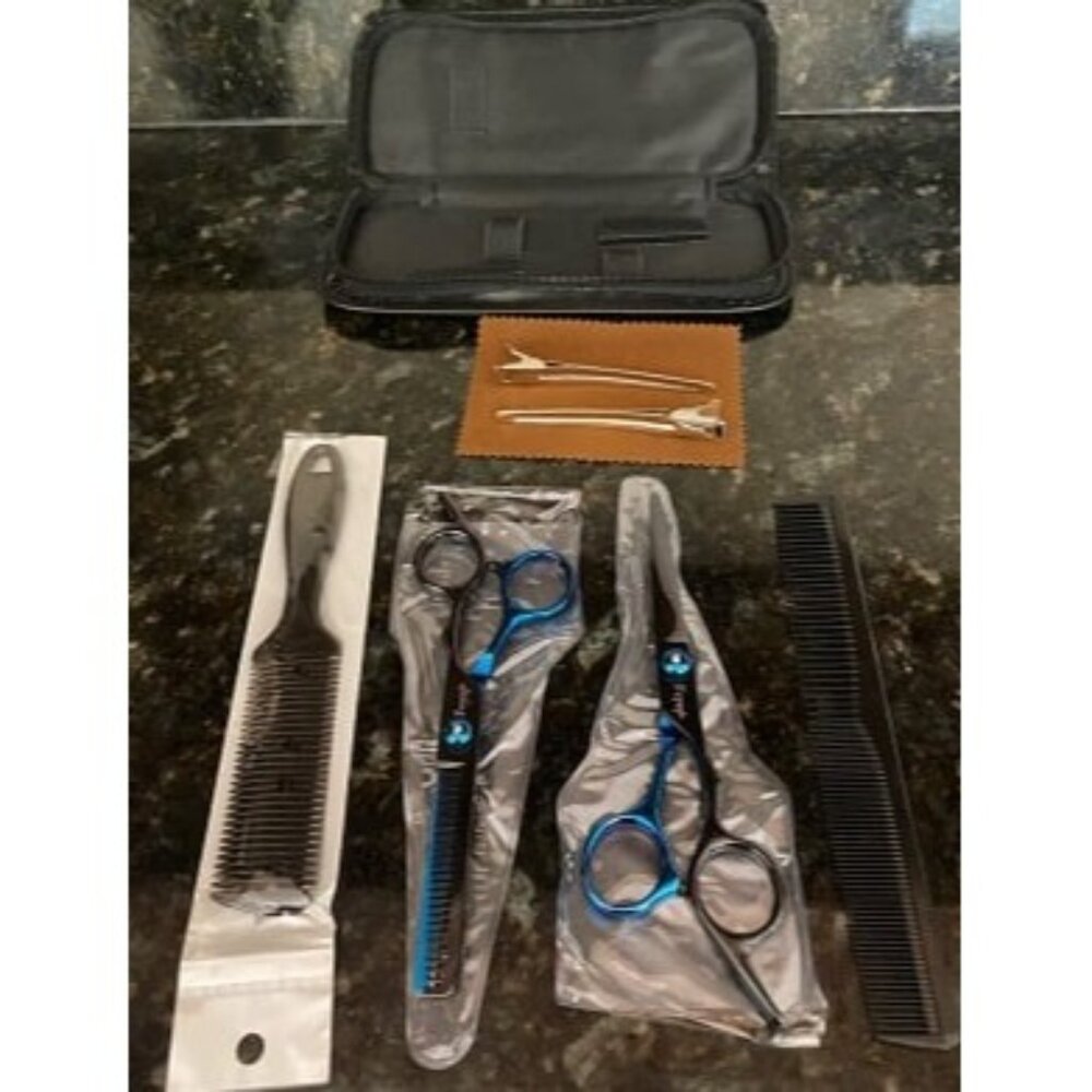 New Hair Scissors Thinning Shears Set, Professional Hair Cutting Scissor Kit